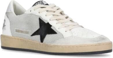 Golden Goose Grijze Leren Sneakers voor Dames Grijs Dames