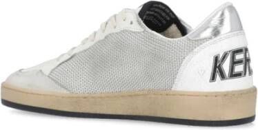 Golden Goose Grijze Leren Sneakers voor Dames Grijs Dames