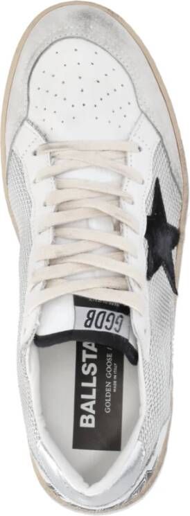 Golden Goose Grijze Leren Sneakers voor Dames Grijs Dames