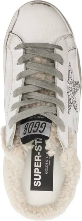 Golden Goose Glitter Star Leren Sneakers Grijs Dames