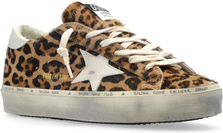 Golden Goose Sneakers Hi Star Classic Met Lijst Brown Dames