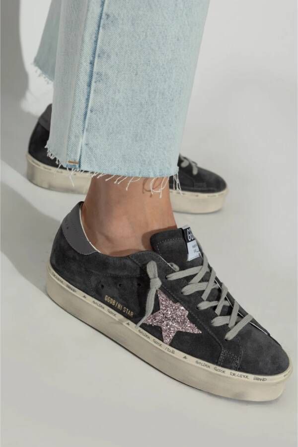 Golden Goose Sneakers Hi Star Classic Met Lijst Gray Dames