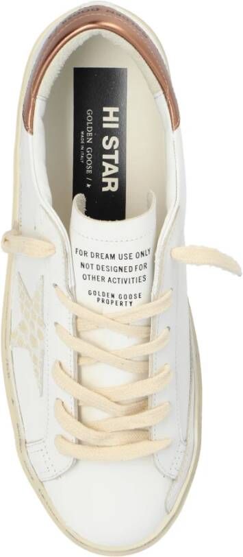 Golden Goose Sneakers Hi Star Classic Met Lijst White Dames