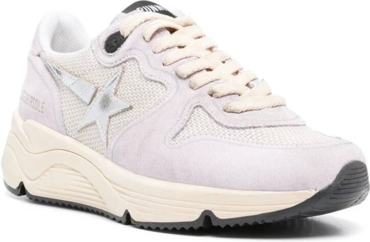 Golden Goose Sneakers met dikke zool en sterrenpatch Purple Dames