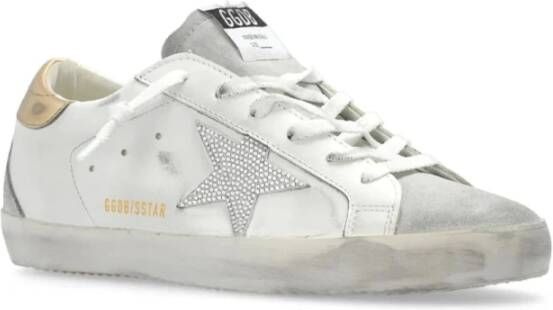 Golden Goose Sneakers met distressed-effect en signature ster White Dames