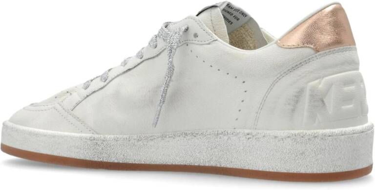 Golden Goose Sneakers met geperforeerde ster en glitterveters White Dames