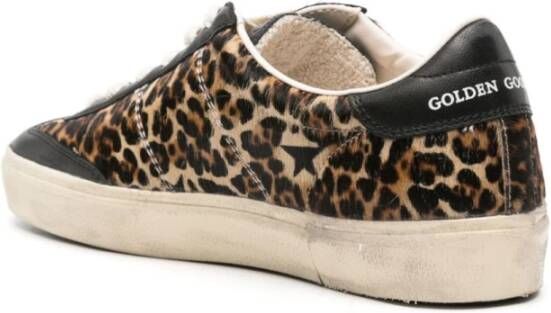 Golden Goose Sneakers met luipaardprint van leer Brown Dames