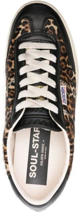 Golden Goose Sneakers met luipaardprint van leer Brown Dames