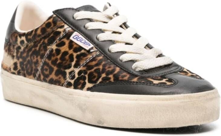 Golden Goose Sneakers met luipaardprint van leer Brown Dames