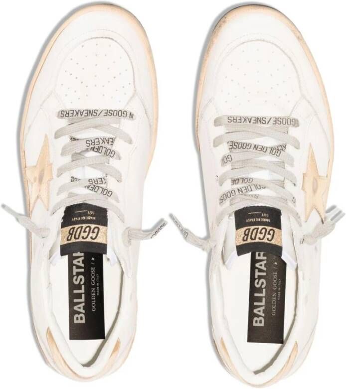 Golden Goose Sneakers met versleten ster Beige Dames