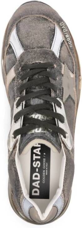 Golden Goose Sneakers met verweerde afwerking en veters Gray Heren