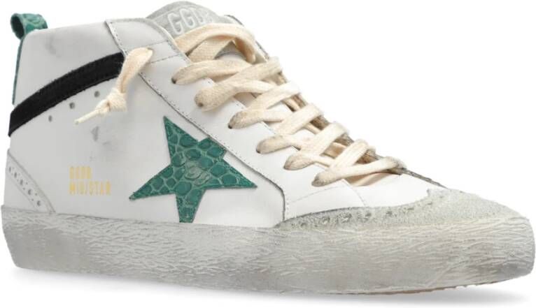 Golden Goose Sneakers Mid Star Classic White Dames