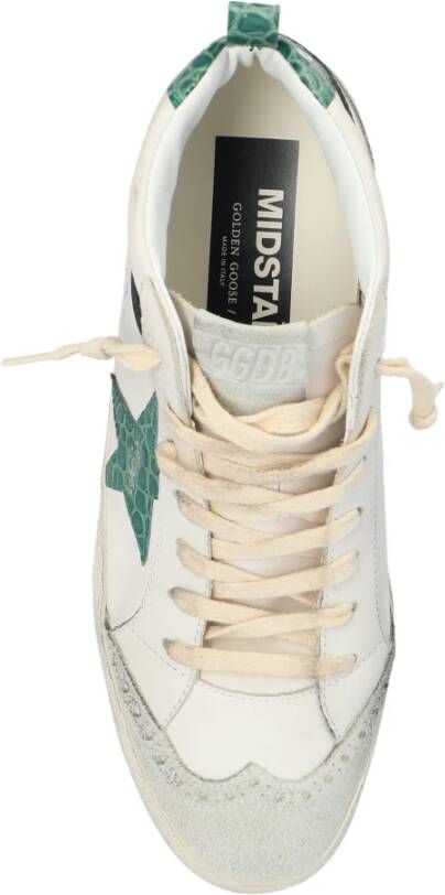 Golden Goose Sneakers Mid Star Classic White Dames