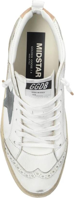 Golden Goose Sneakers Mid Star Classic White Dames