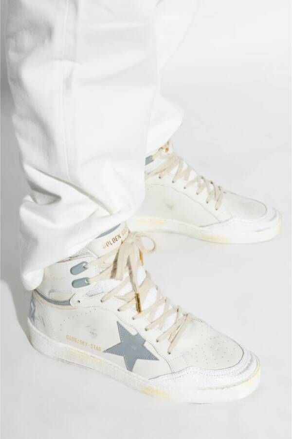 Golden Goose Sneakers Sky Star met gewatteerde tong White Dames