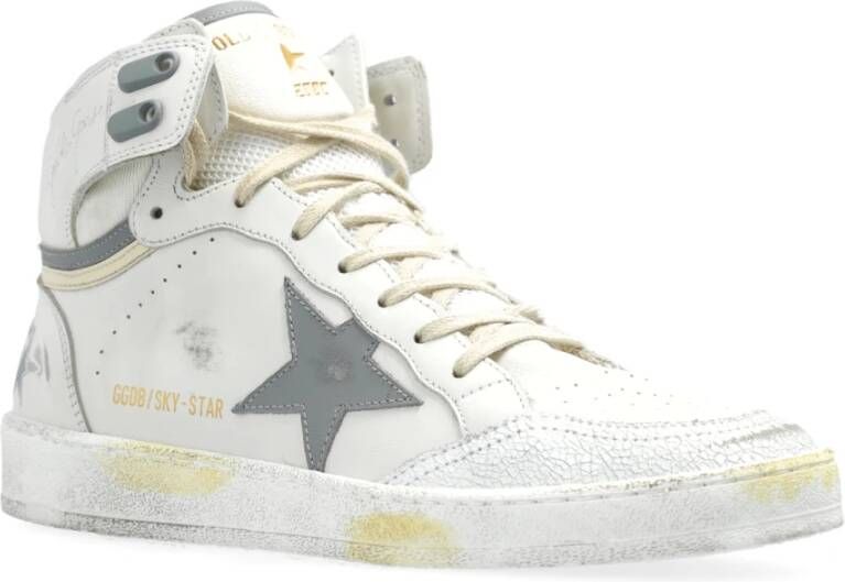 Golden Goose Sneakers Sky Star met gewatteerde tong White Dames