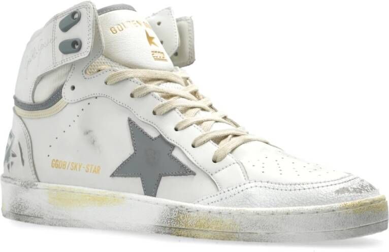 Golden Goose Sneakers Sky Star met gewatteerde tong White Heren