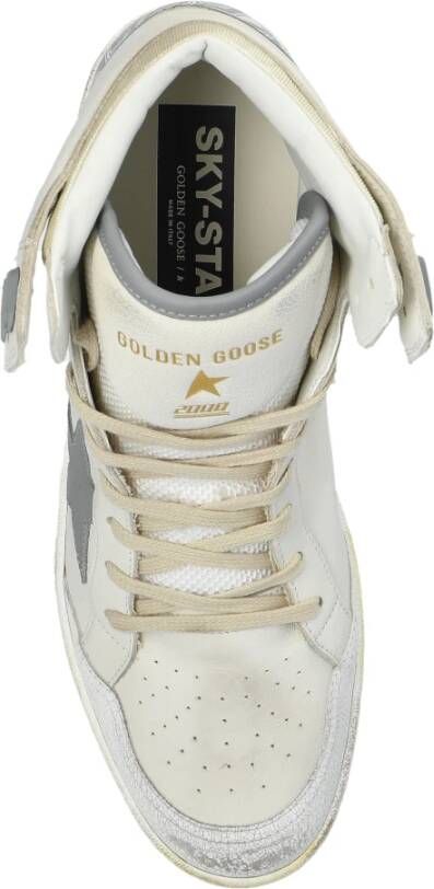 Golden Goose Sneakers Sky Star met gewatteerde tong White Heren