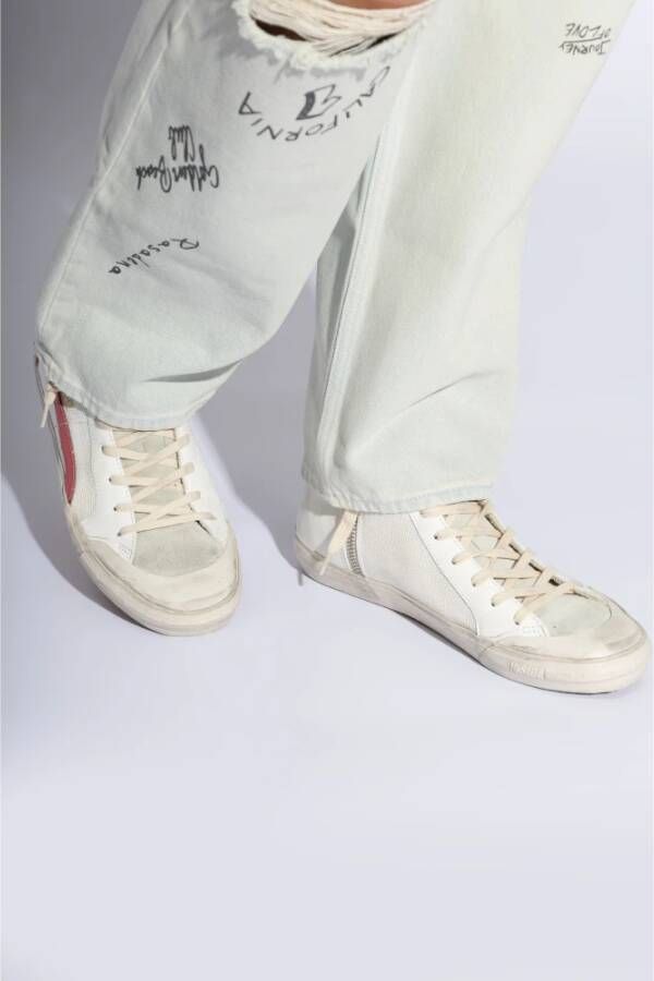 Golden Goose Sneakers 'Slide Double Quarter Penstar' Beige Dames