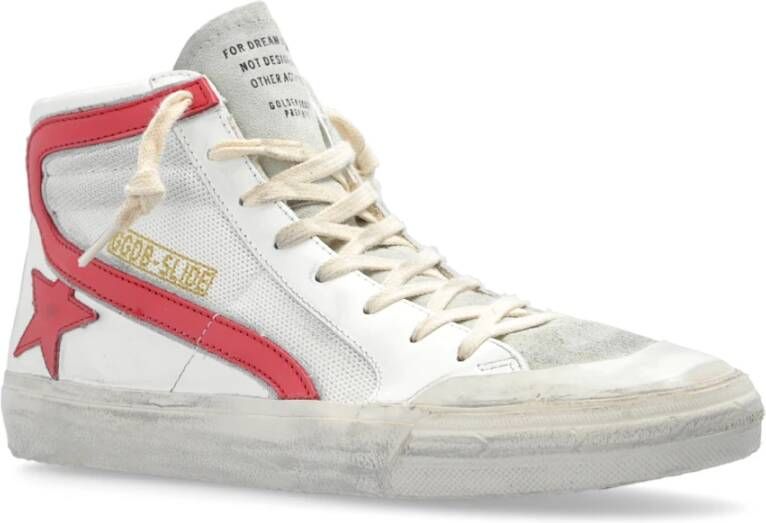 Golden Goose Sneakers 'Slide Double Quarter Penstar' Beige Dames