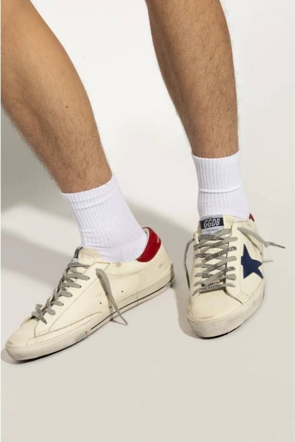 Golden Goose Sneakers Super-Star Classic Met Lijst Beige Heren