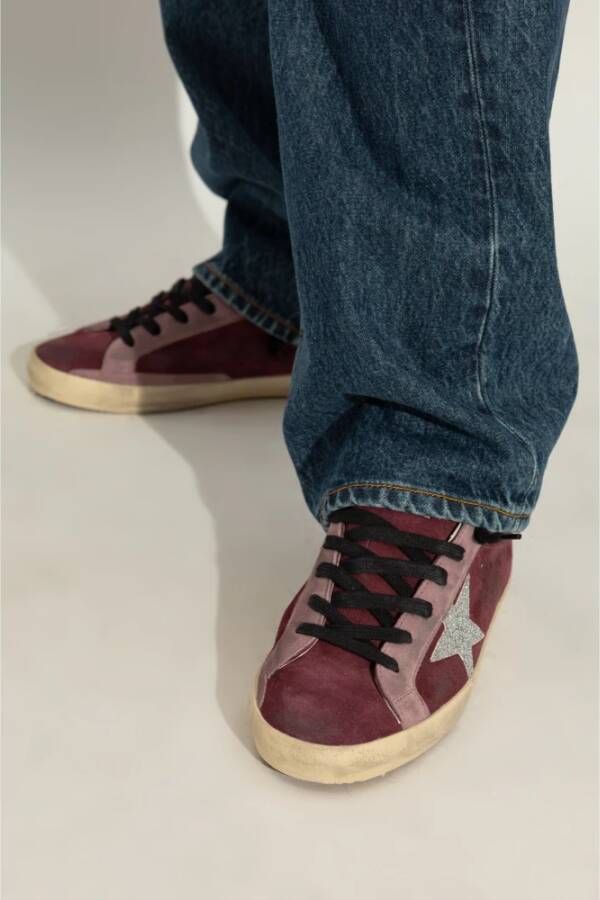 Golden Goose Sneakers Super-Star Classic Met Lijst Red Dames