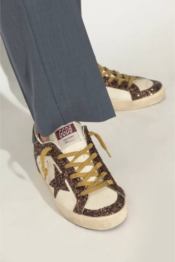 Golden Goose Sneakers Super-Star Double Quarter And Toe Beige Dames