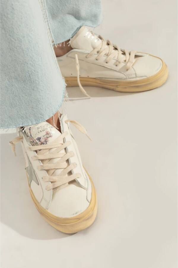 Golden Goose Sneakers Super Star High Foxing Vce Sole White Dames