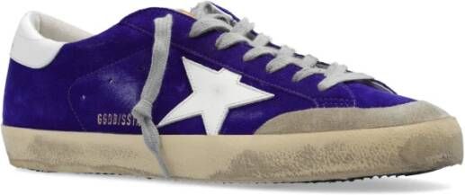 Golden Goose Sneakers Super-Star Penstar Classic Met Lis Blue Heren