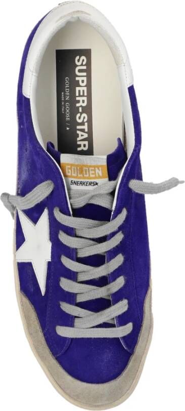 Golden Goose Sneakers Super-Star Penstar Classic Met Lis Blue Heren