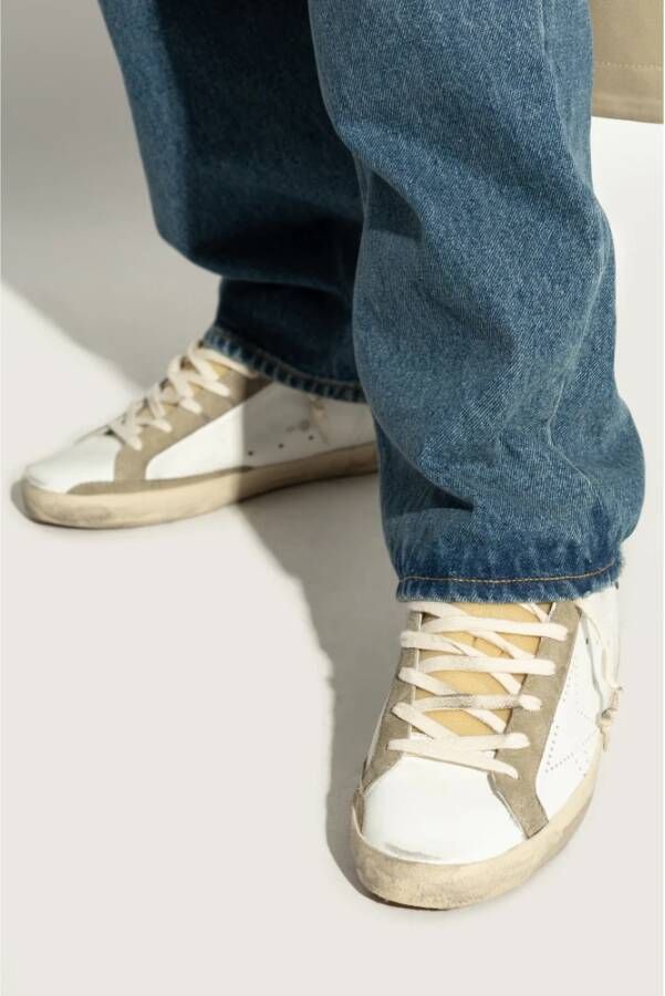 Golden Goose Sneakers Super-Star Skate Met Externe Patch White Dames