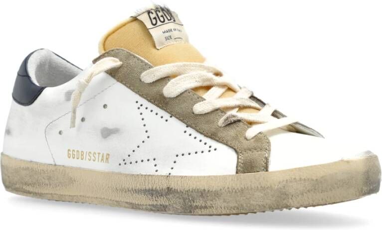 Golden Goose Sneakers Super-Star Skate Met Externe Patch White Dames