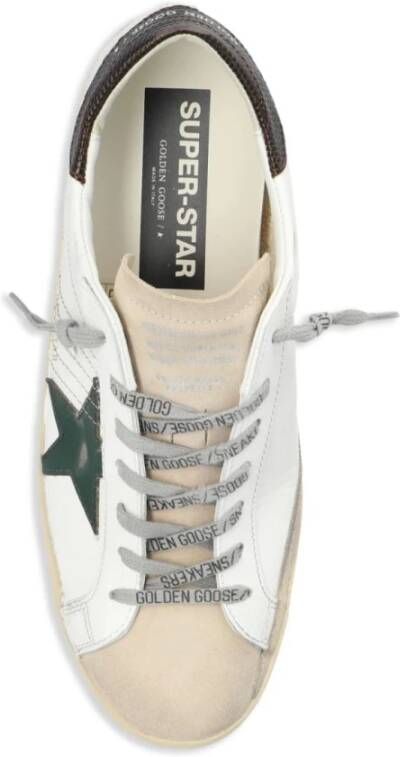 Golden Goose Sneakers van verouderd leer Bosgroen White Heren