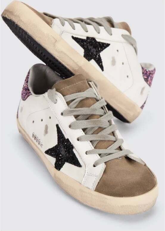 Golden Goose Superstar Sneakers met Glitterdetail White Dames - Foto 4