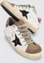 Golden Goose Glitter Ster Hak Leren Sneakers White Dames - Thumbnail 20