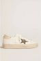 Golden Goose Witte Leren Sneakers met Glitter Ster Logo White Dames - Thumbnail 5