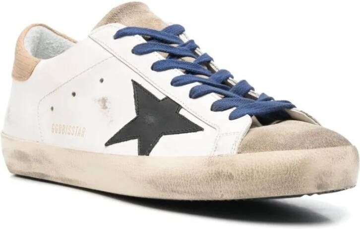 Golden Goose Super Star Leren Sneakers Wit Heren