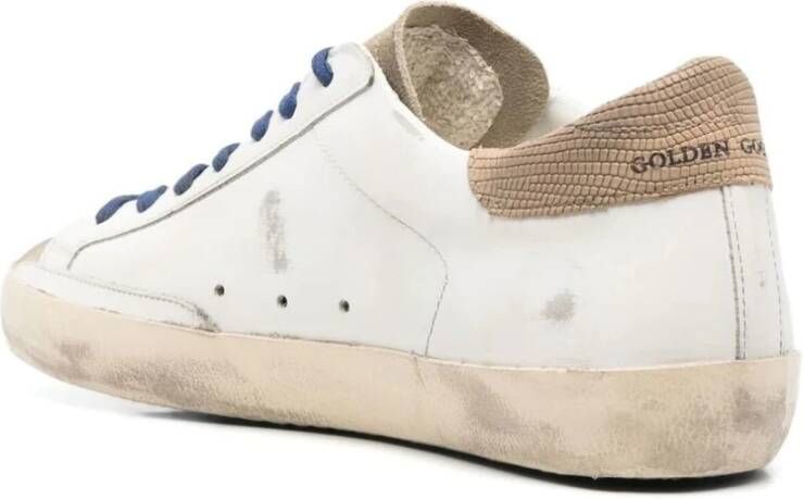 Golden Goose Super Star Leren Sneakers Wit Heren