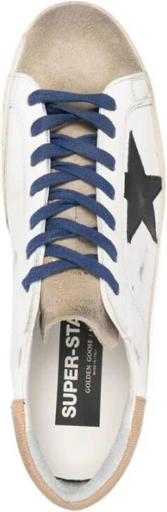 Golden Goose Super Star Leren Sneakers Wit Heren