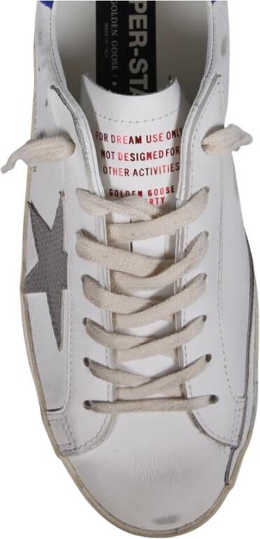 Golden Goose Witte Leren Superstar Sneakers met Groene Hak White Heren - Foto 7