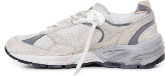 Golden Goose Witte Mesh Sneakers met Zijdelingse Ster Applicatie Wit Heren