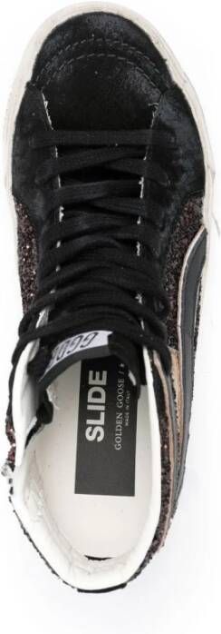 Golden Goose Glitter High-Top Sneakers Zwart Dames