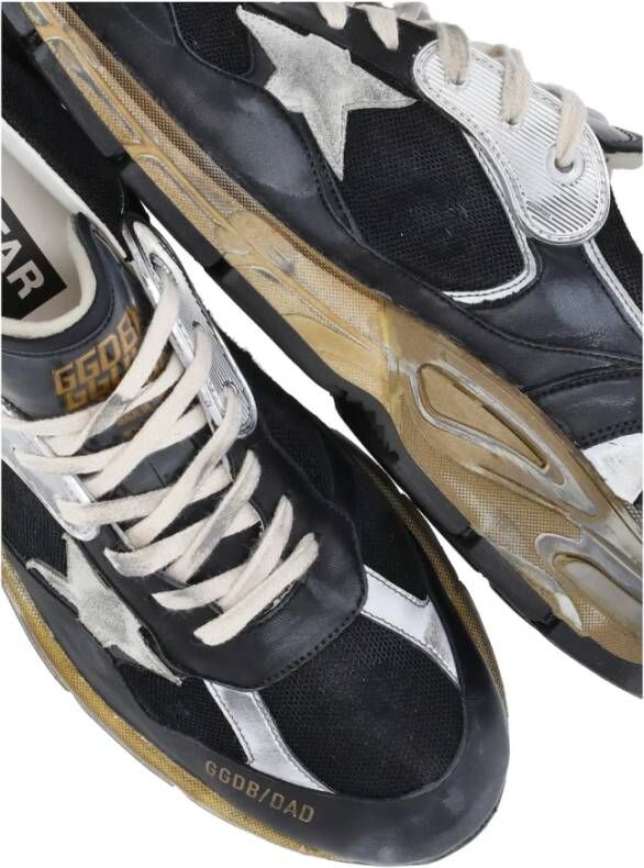 Golden Goose Zwarte Leren Sneakers voor Dames Zwart Dames