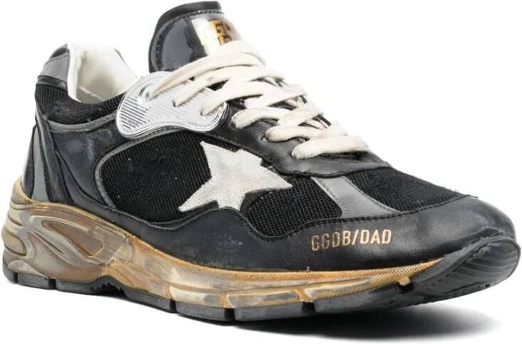 Golden Goose Dad-Star Sneakers: Stijlvol en Comfortabel Zwart Heren