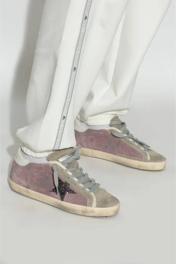 Golden Goose Sportschoenen Super-Star Classic Met Lijst Purple Dames