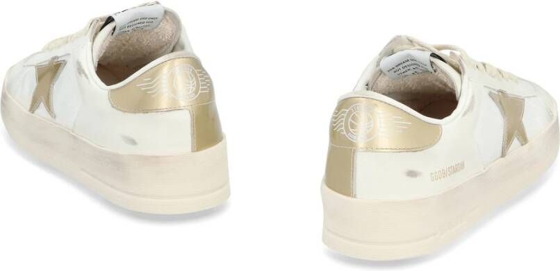 Golden Goose Stardan Leren en Stoffen Sneakers White Dames