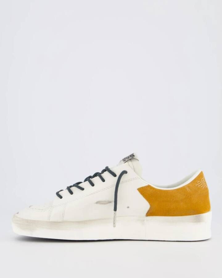 Golden Goose Stardan Sneaker Wit Paars Oker Multicolor Heren