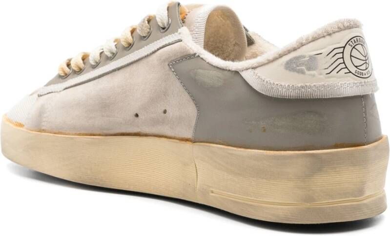 Golden Goose Stardan Sneakers met Geborduurde Ster Beige Heren