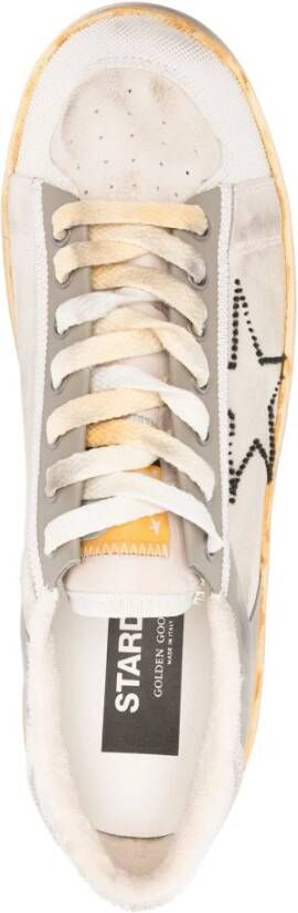 Golden Goose Stardan Sneakers met Geborduurde Ster Beige Heren