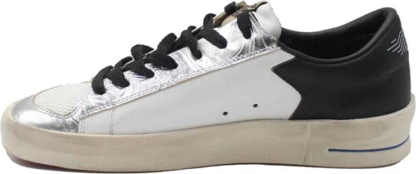 Golden Goose Stardan Sneakers Wit Zilver Zwart Gray Dames